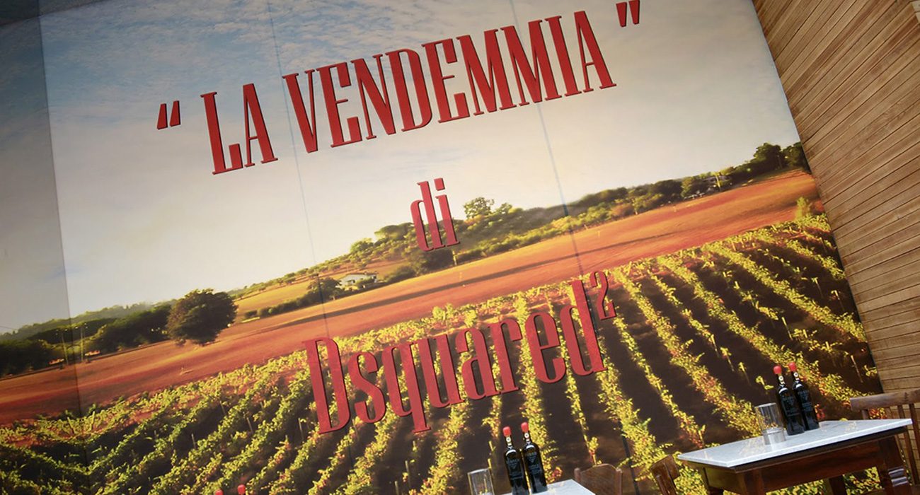 On the 9th October Zafferano will be partner of Dsquared2 in the 5th edition of “La Vendemmia”