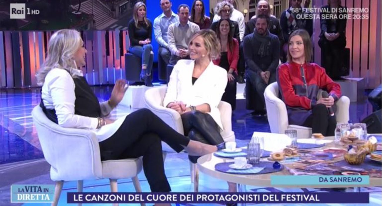 Zafferano and AiLati collections at “La Vita in Diretta – Speciale Festival di Sanremo” on Rai1 TV channel