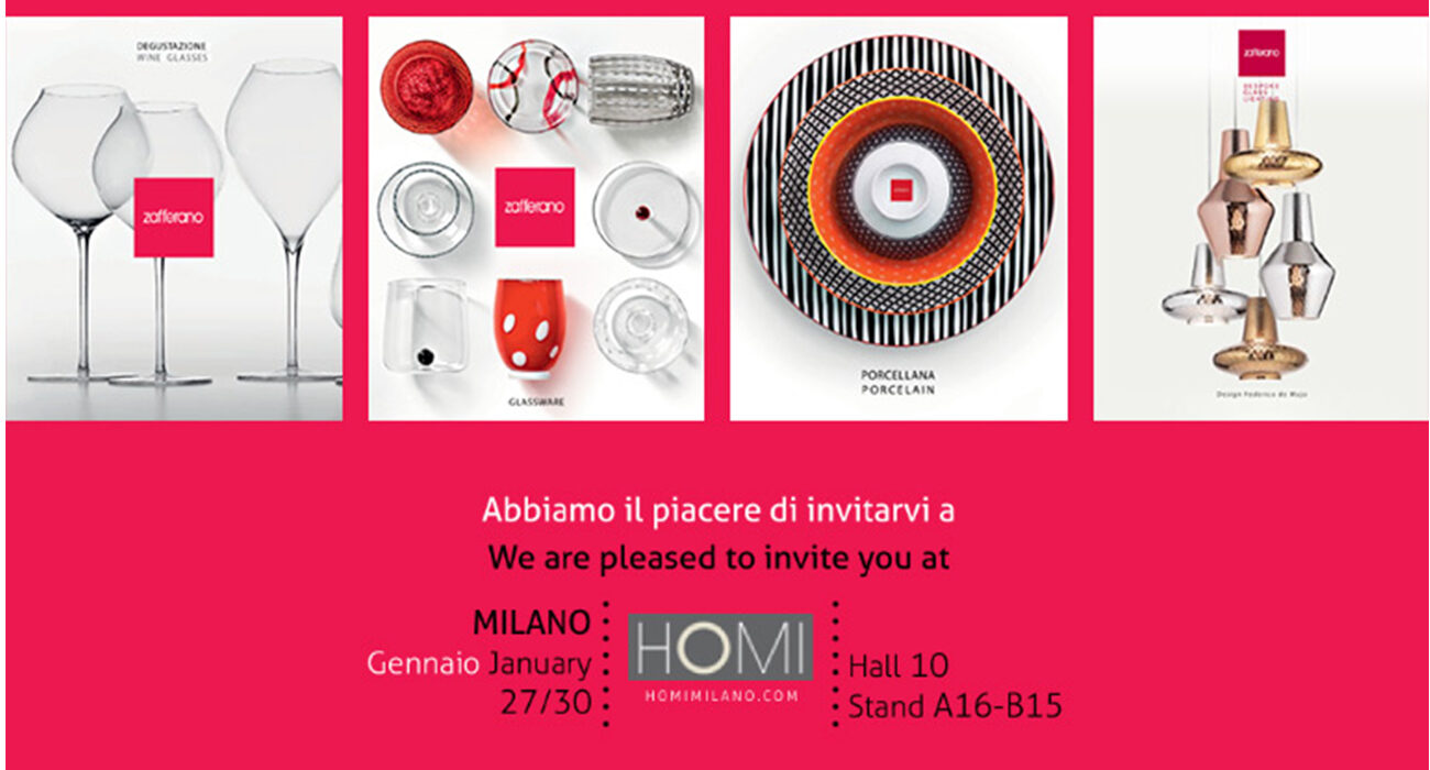 Siamo lieti di invitarvi a HOMI, Milano, dal 27 al 30 gennaio prossimi